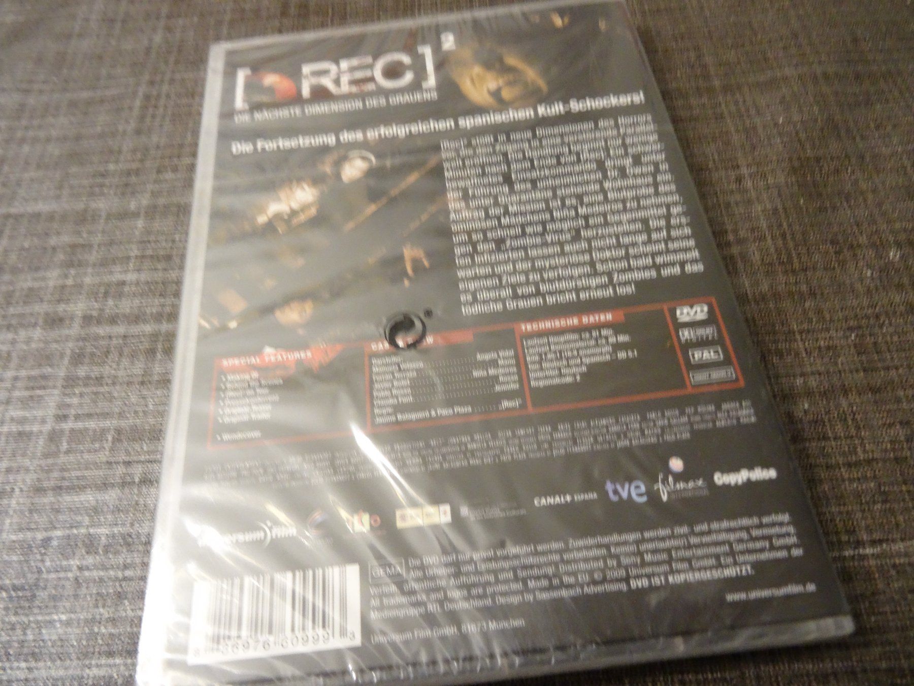 Tutti i DVDs: REC 2 DVD NEUWARE – Nuovo e nell'imballaggio originale da Olten venduto da Disc-Verkauf 1