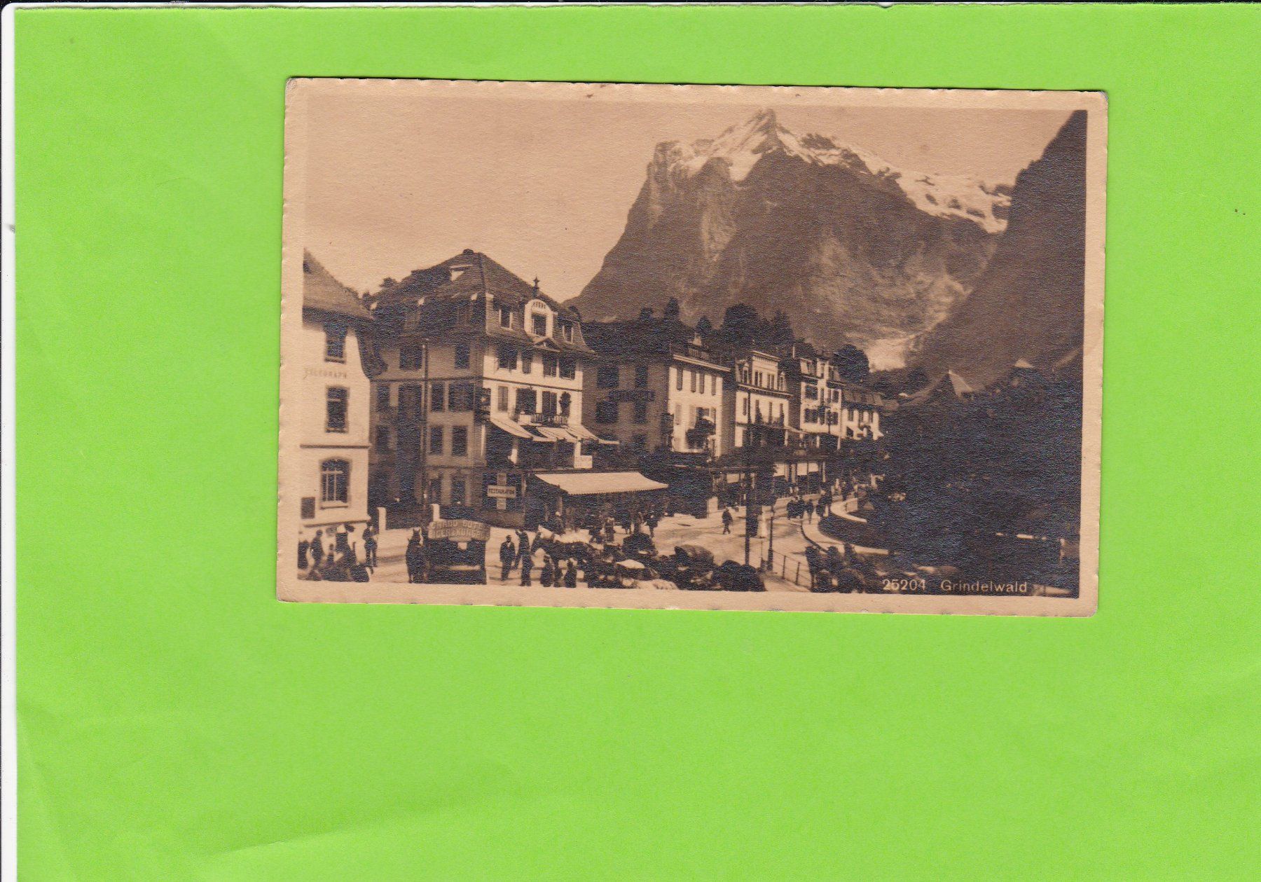 Cartoline postali: Grindelwald-Strassenpartie-belebt – Usato da St. Peterzell venduto da neckertal