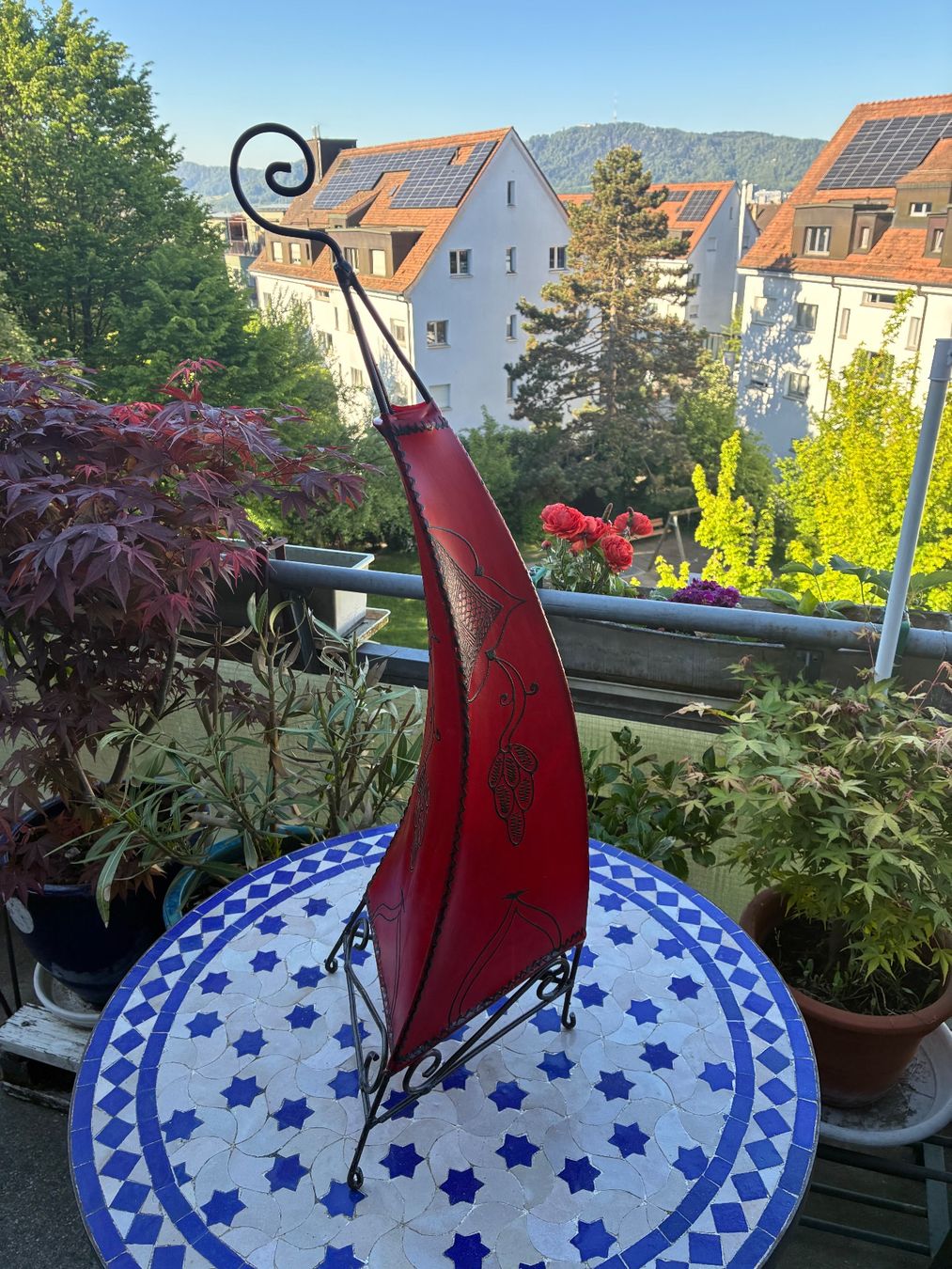 Lampade: Hennalampe rot aus Marokko – Usato da Zürich venduto da thetschi 3