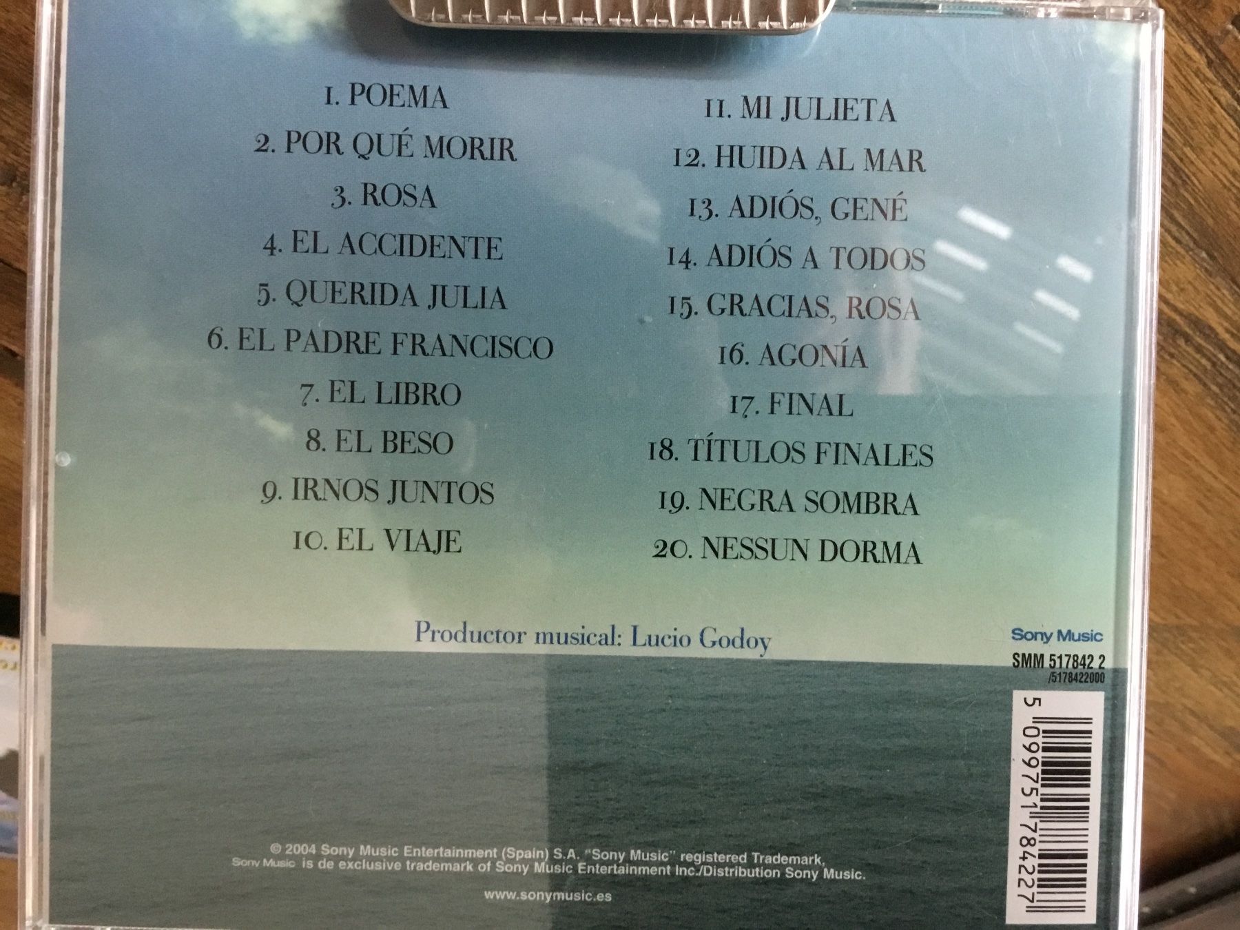 CD: Mar Adentro Soundtrack CD - Alejandro Amenábar  o – Usato da Thierachern venduto da sweden08 1