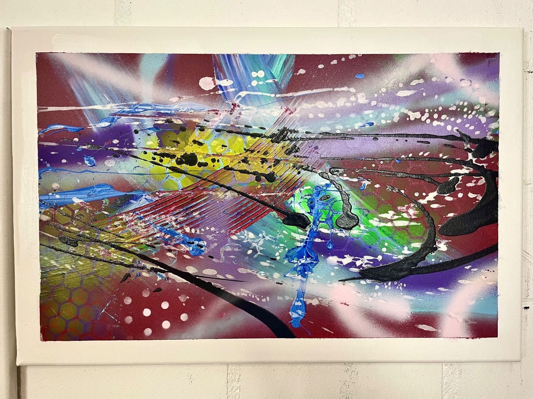 Gemälde: Gemälde Acrylbild abstrakt 60 x 160 cm – Neu und originalverpackt aus Aarburg von Nikys-Woods 1