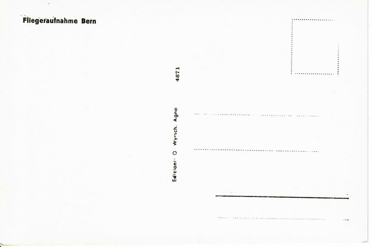 Cartoline postali: Fliegeraufnahme Bern – Usato da Hochdorf venduto da Ziegel-16 1