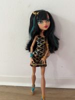 Monster High Cleo De Nile Puppe mit Clutch guter Zustand