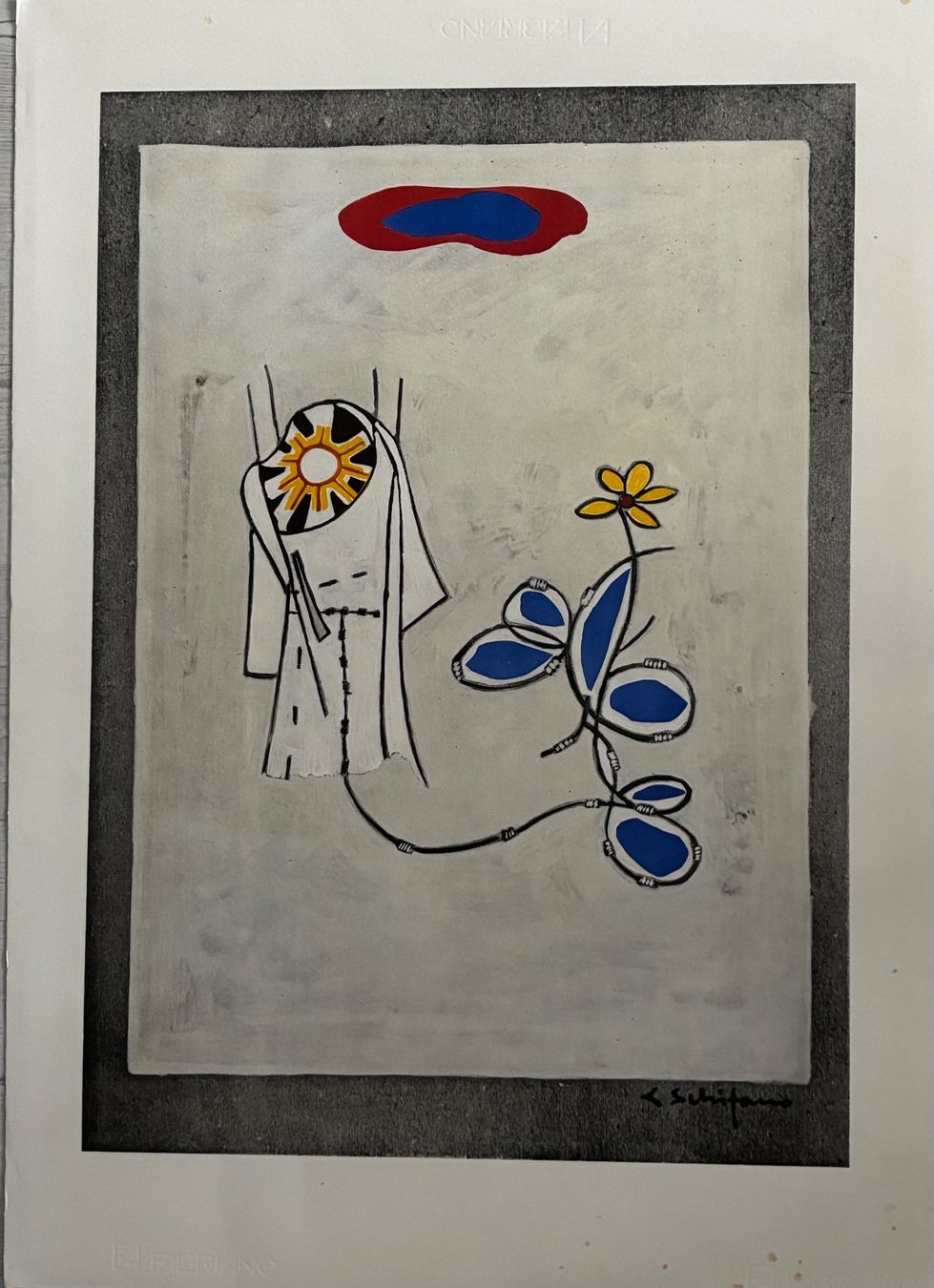 Grafica & Litografie: MARIO SCHIFANO zwei Offsetlithographien  in Schifano-Mappe – Usato da Rütihof venduto da Yaro22 3