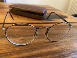 Selten: John Lennon Brille rund braun gemustert mit Etui