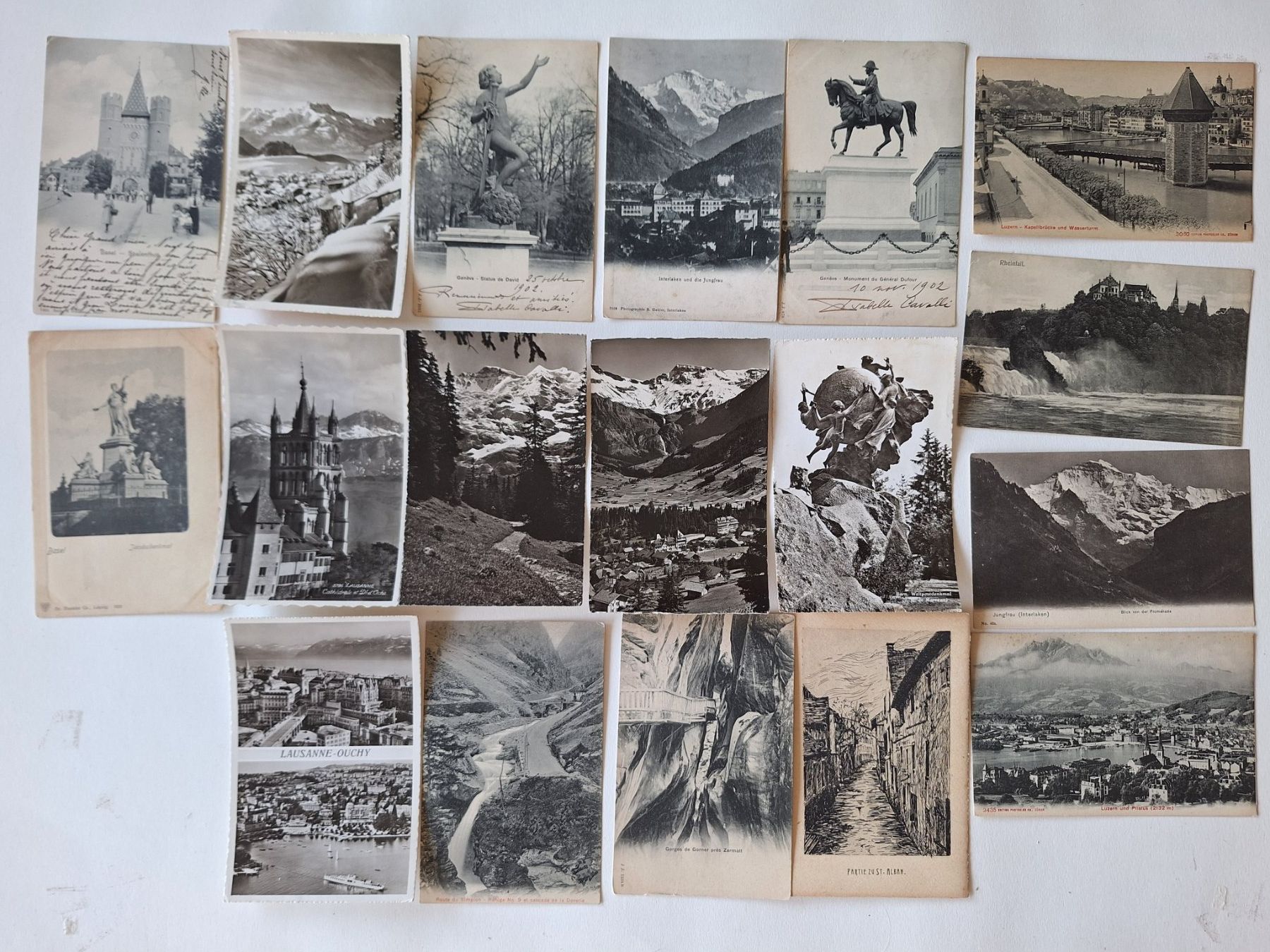 Cartoline postali: 50 Stück alte Ansichtskarten Schweiz,  Kleinformat  (15) – Usato da Zürich venduto da t24_de