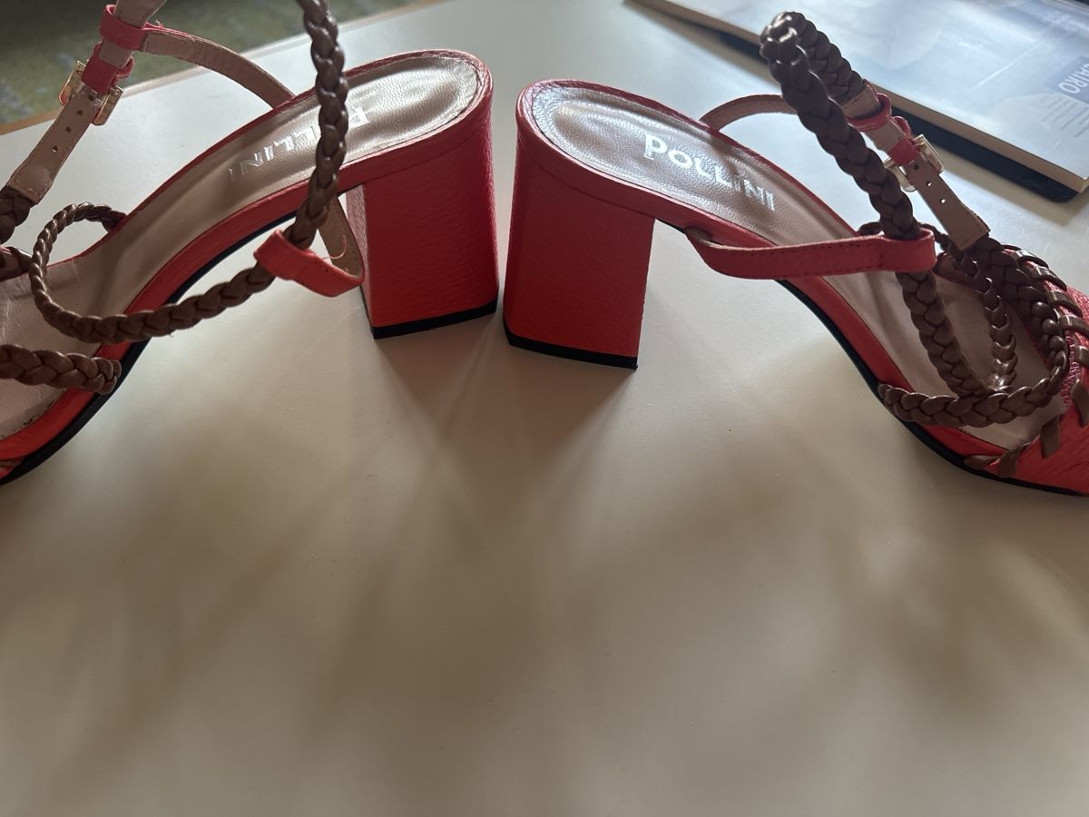 Chaussures femmes: Pollini Sandalen orange Leder Grösse 39  – D'occasion à Zürich par nic_tg6l 2
