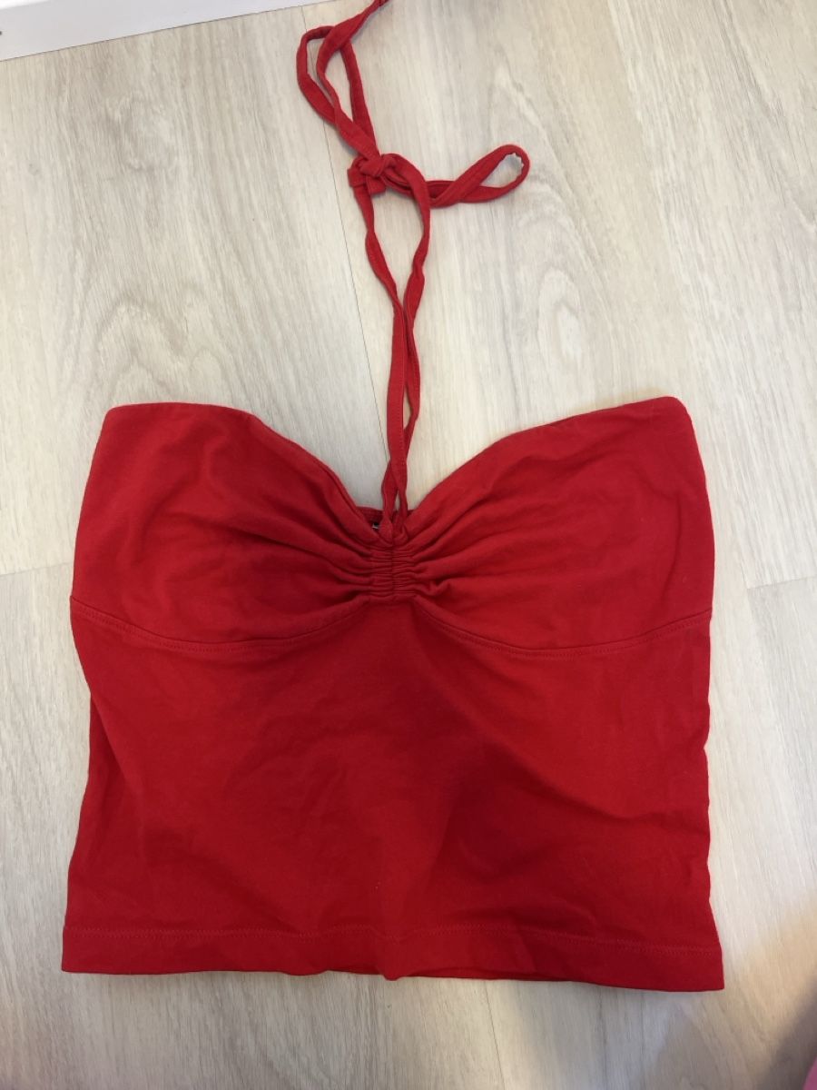 Top: Rotes Tubetop – Nuovo (secondo la descrizione) da Guntalingen venduto da mon_hc9m