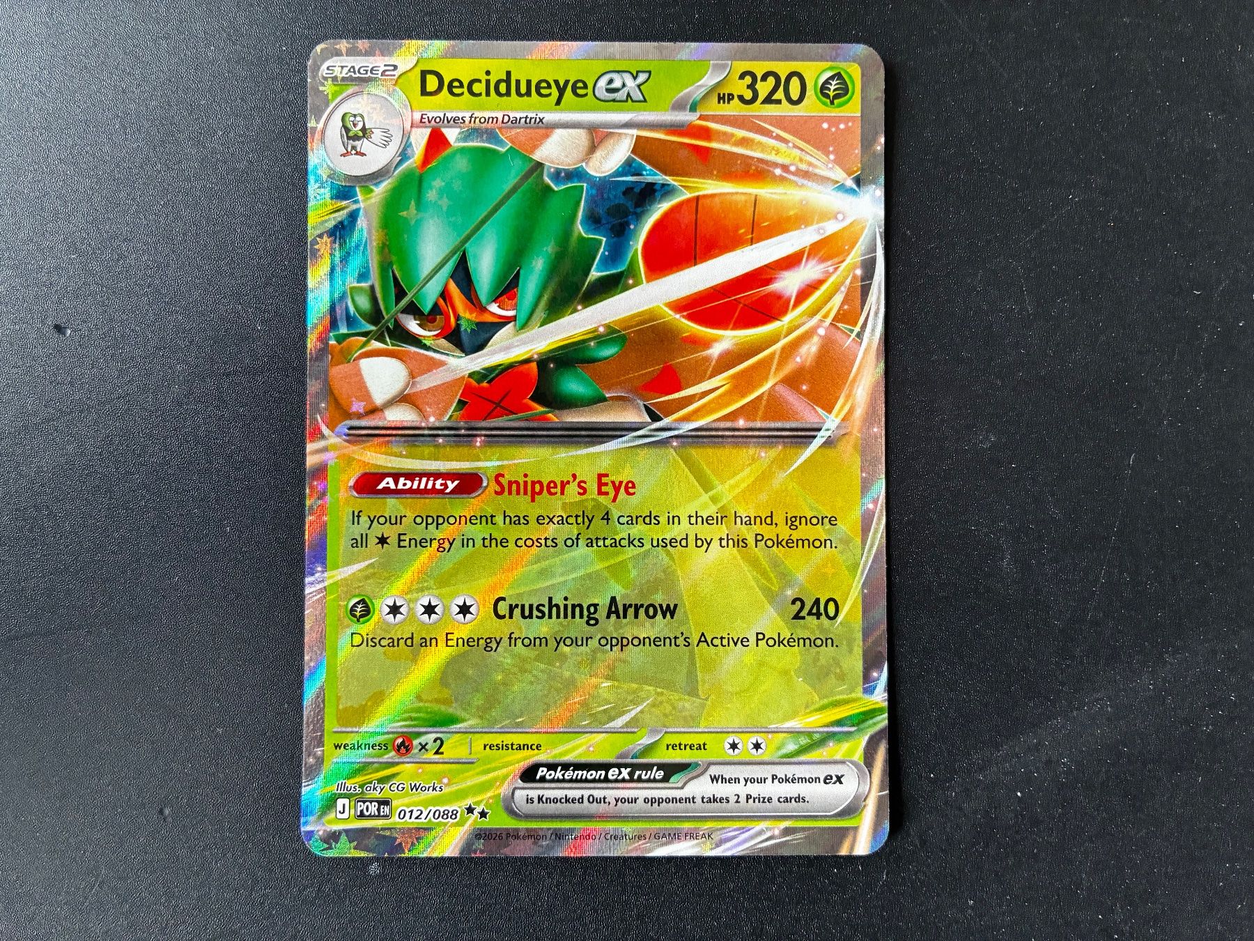 Pokémon Carte collezionabili: Decidueye EX 012/088 - Perfect Order - en – Nuovo (secondo la descrizione) da Hütten venduto da yve_tf69