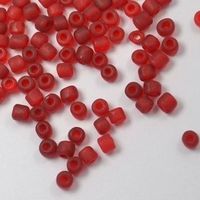 Rocailles gefrostet Rot 20g / 3mm