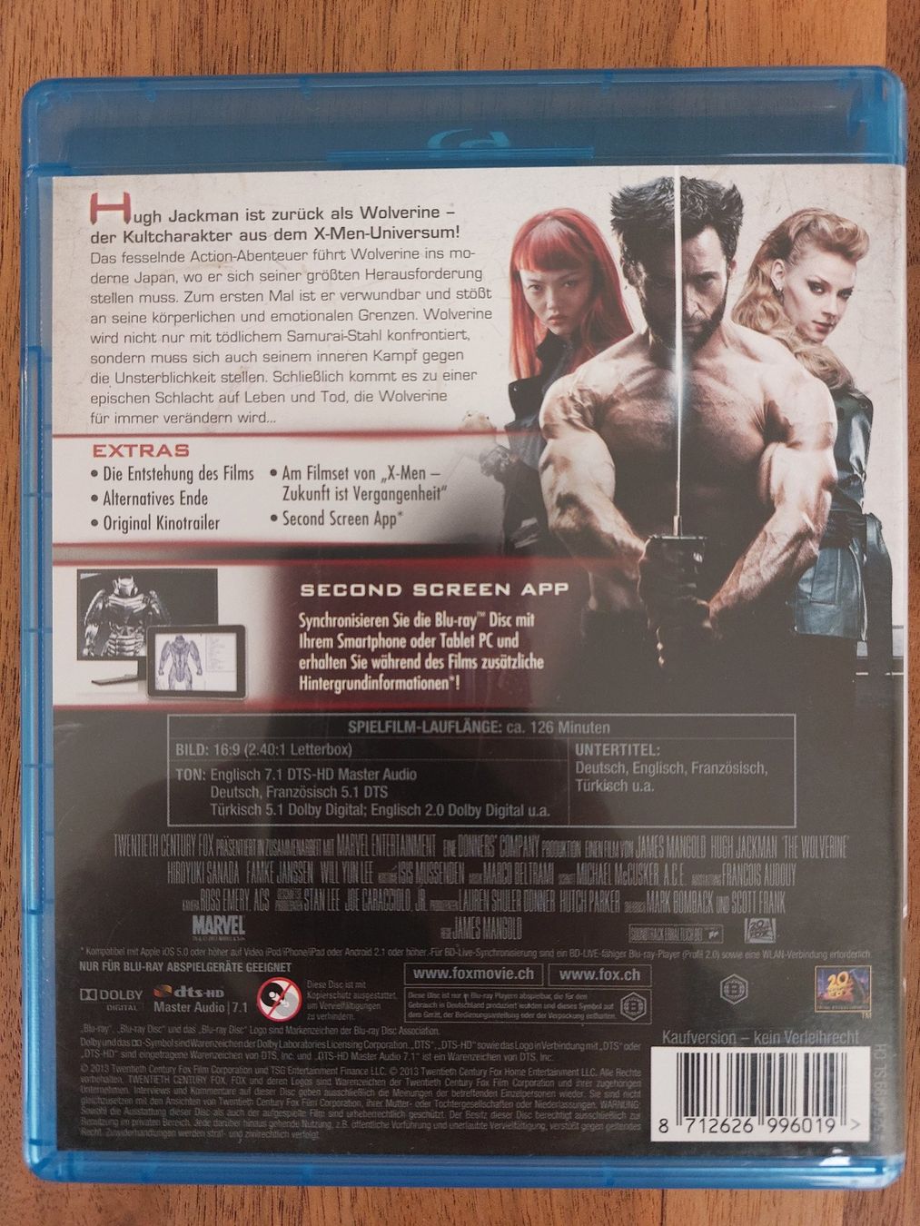 Tutti i DVDs: Blu Ray - Wolverine Weg des Kriegers – Usato da Rheinfelden venduto da FilmAuktion 1