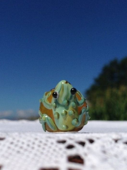 Ciondoli: CHARM BEAD FROSCH PANDORA-KOMPATIBEL – Usato da Subingen venduto da Etageren 7