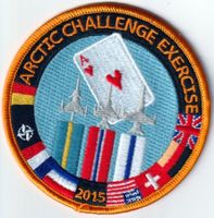 Arctic Challenge Exercise 2015 Patch, Top Zustand! Stoff rar