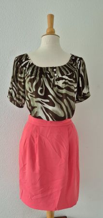 TUNIKA DRESSBARN L 42 ANIMAL BLUSE,  TOP ZU ROCK JEANS SHIRT
