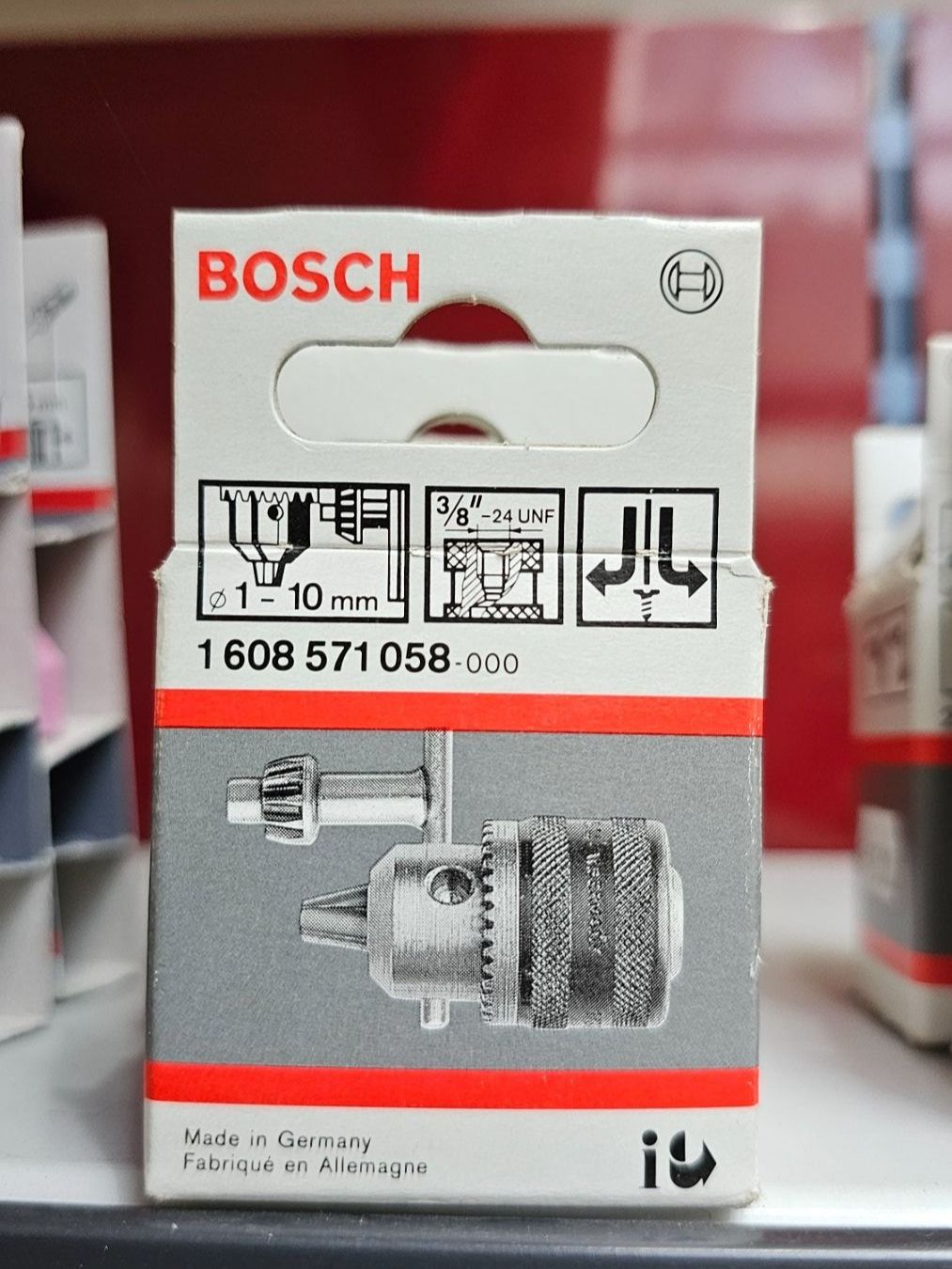 Bosch Tutti gli attrezzi: Bosch Bohrfutter Zahnkranzbohrfutter – Nuovo e nell'imballaggio originale da Koppigen venduto da Bracher_Mail-House