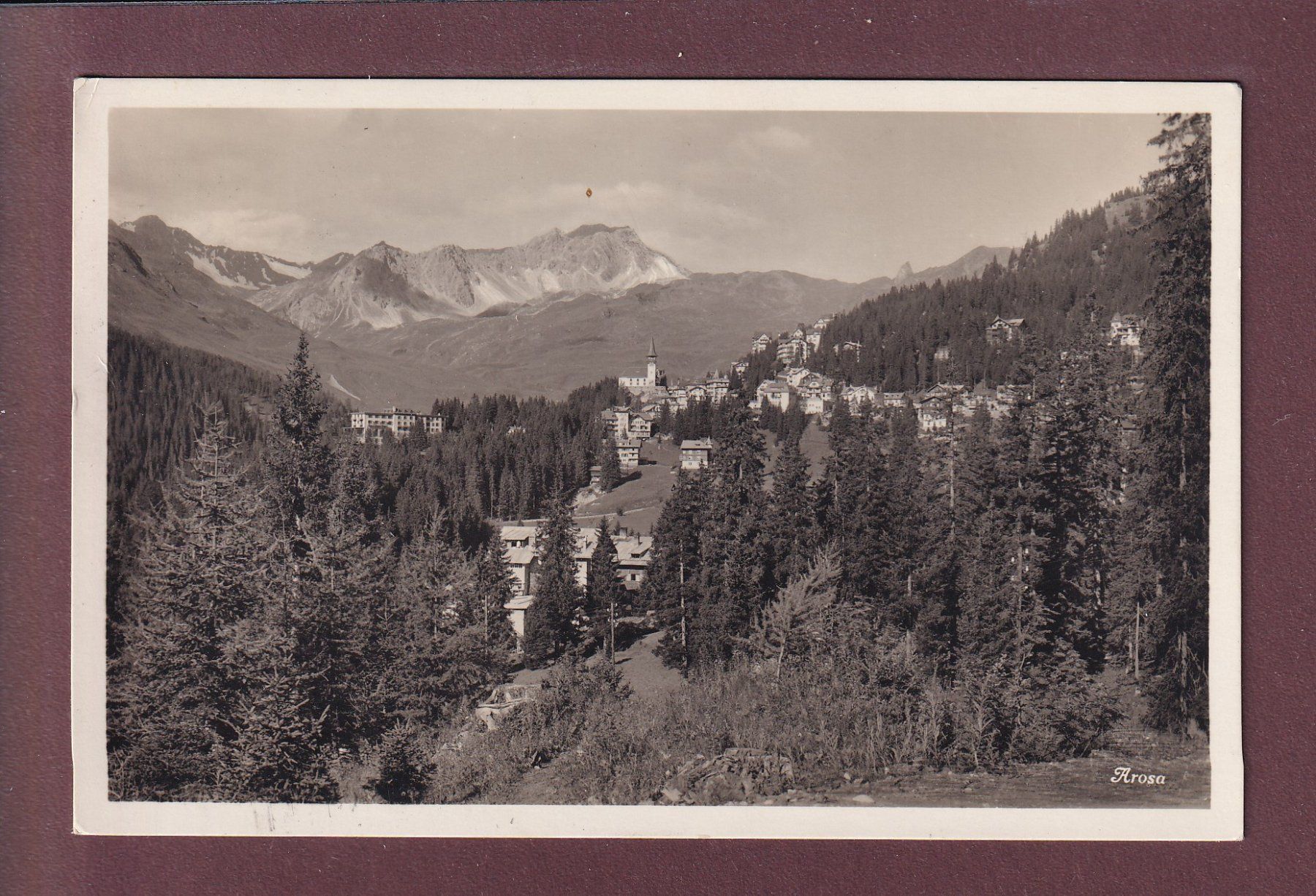 Ansichtskarten: AROSA - 1930 – Gebraucht aus Pully von nicecards