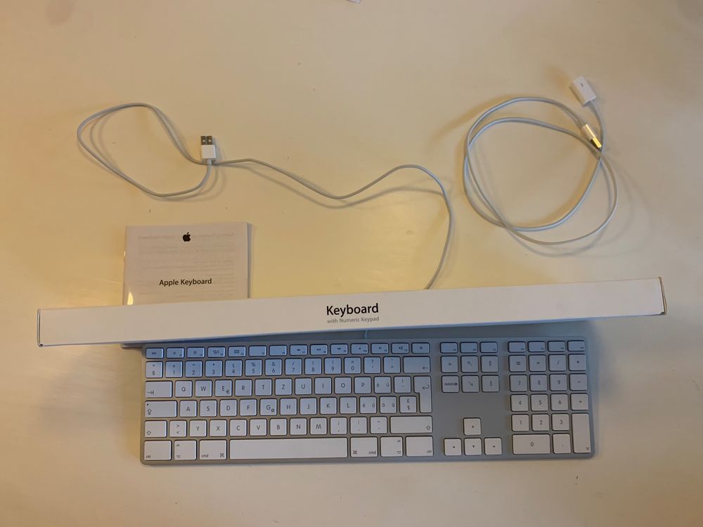 Apple Tastatur mit Zifferblock / keyboard numeric keypad (Gebraucht) in ...