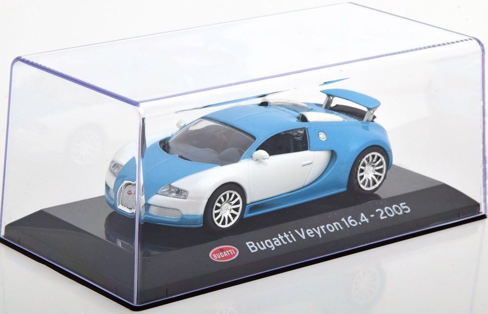 Bugatti Modellautos: Bugatti Veyron 16.4 2005-2015 hellblau met. / weiss     1:43 – Neu und originalverpackt aus Gerlafingen von espero88 7
