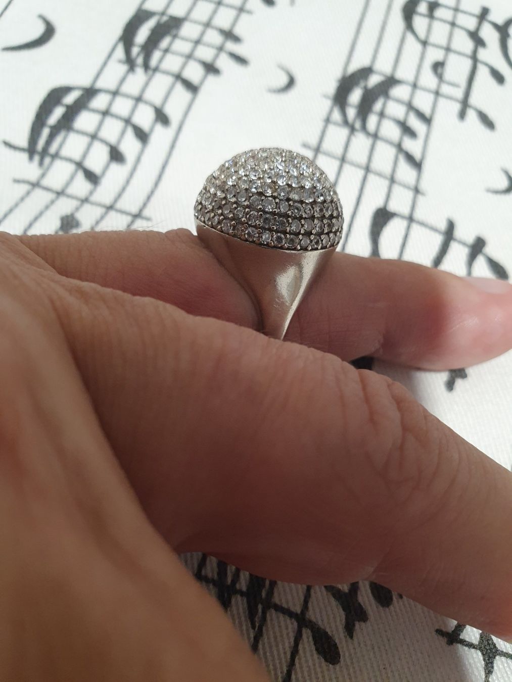 Ringe: Entourage Pavé Designer Ring,  Silber 925 in Kugelform 😍 – Gebraucht aus Wohlen AG von palmsprings 9