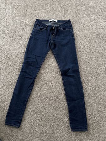 Abercrombie & Fitch Jeans, Gr. 26, Dunkelblau, Top! 