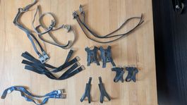 Velo-Pedalhaken und Riemen Set Vintage Style