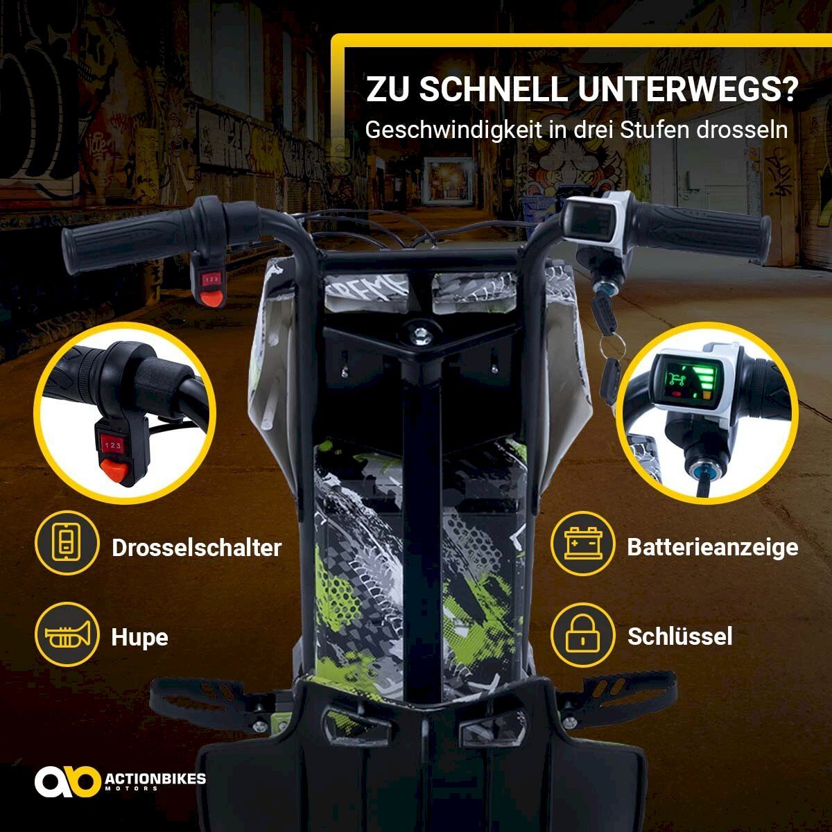 Fahrzeuge für Kinder: Elektro-Drift-Trike Grün Polo – Neu und originalverpackt aus Bottighofen von zaap 4
