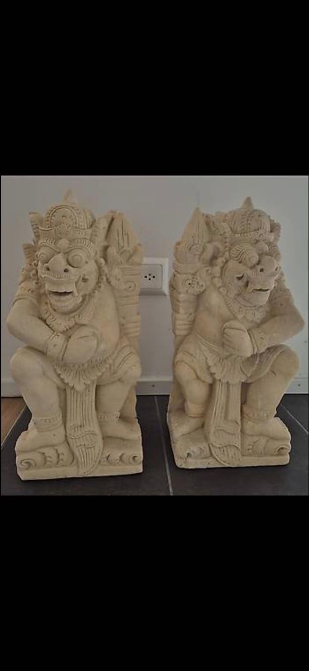 Sculptures & Statues: Paire de statues balinaises authentiques – D'occasion à La Neuveville par ste_rk86 2