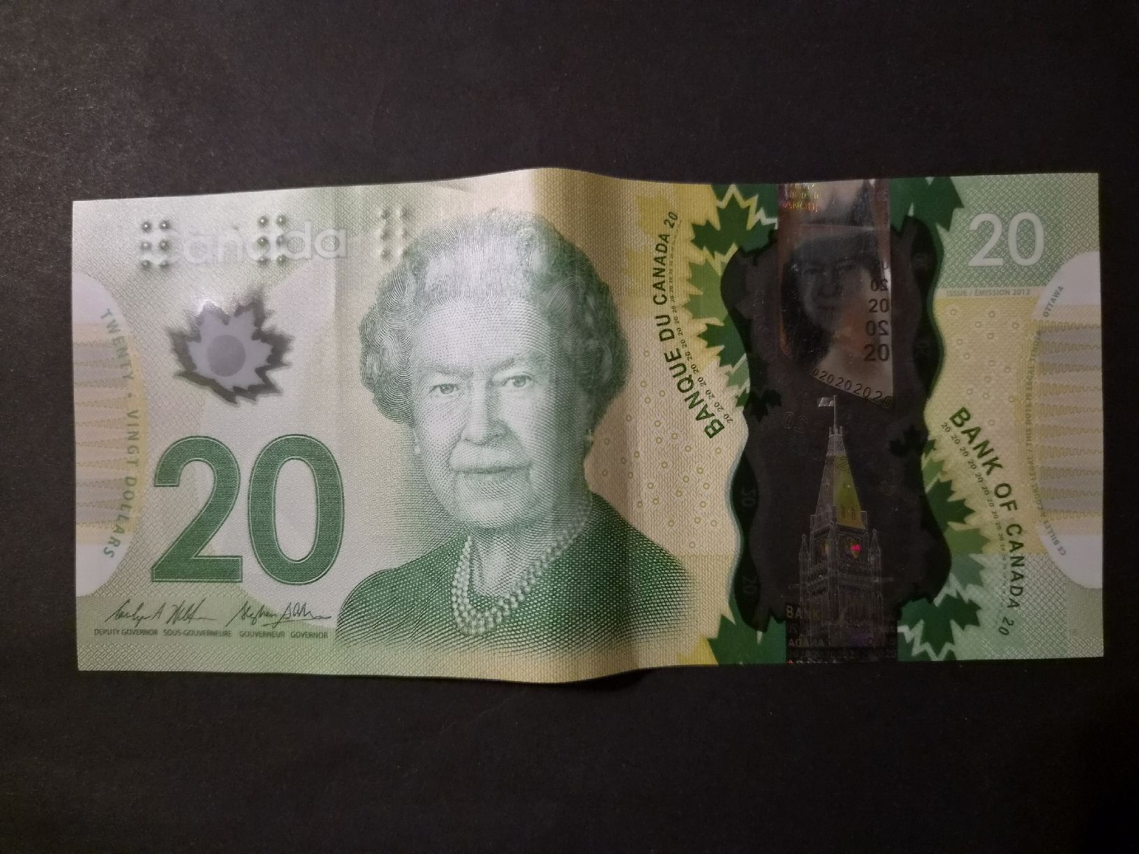 Banconote: Canada 20 dollars 2012 P108b – Usato da Versoix venduto da rucio