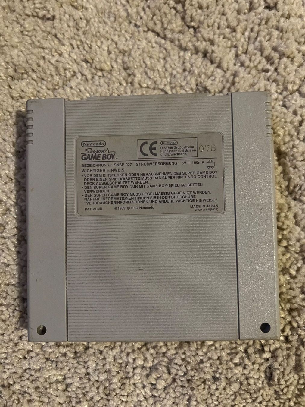 Nintendo Giochi: Super Game Boy für SNES – Usato da Winkel venduto da RiMa95 1