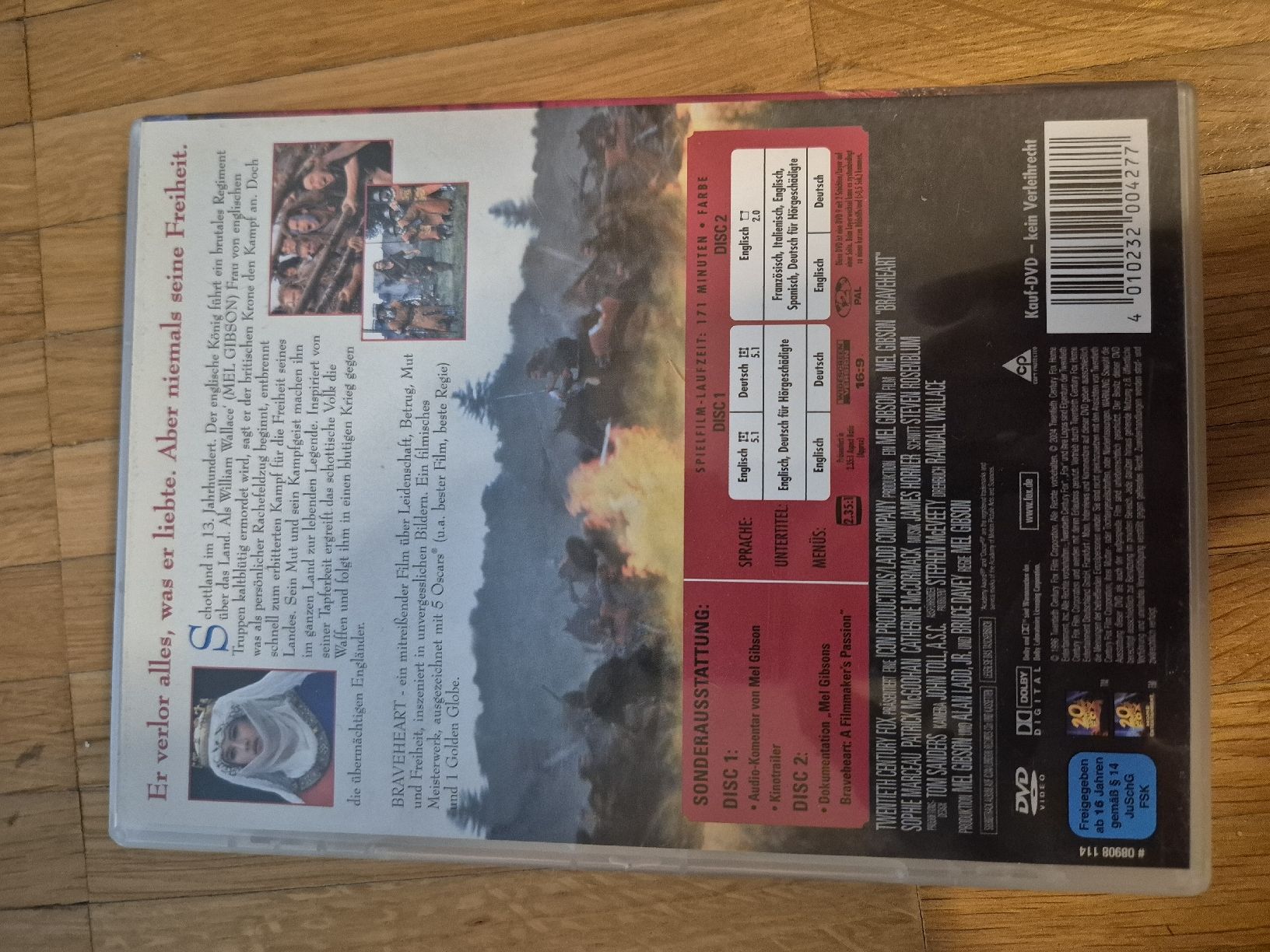 Tutti i DVDs: DVD Braveheart Special Edition 2-Disc – Usato da Baden venduto da mka_pr2g 1