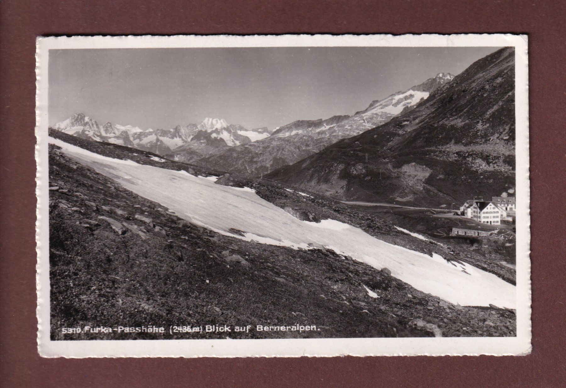Cartoline postali: FURKA-PASSHÖHE - Hotels - 1947 – Usato da Pully venduto da nicecards-shop