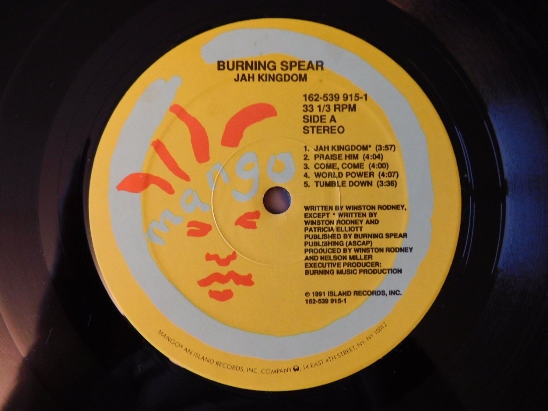 Schallplatten: Burning Spear - Jah Kingdom - 1991 – Gebraucht aus Emmenbrücke von Dickens 3