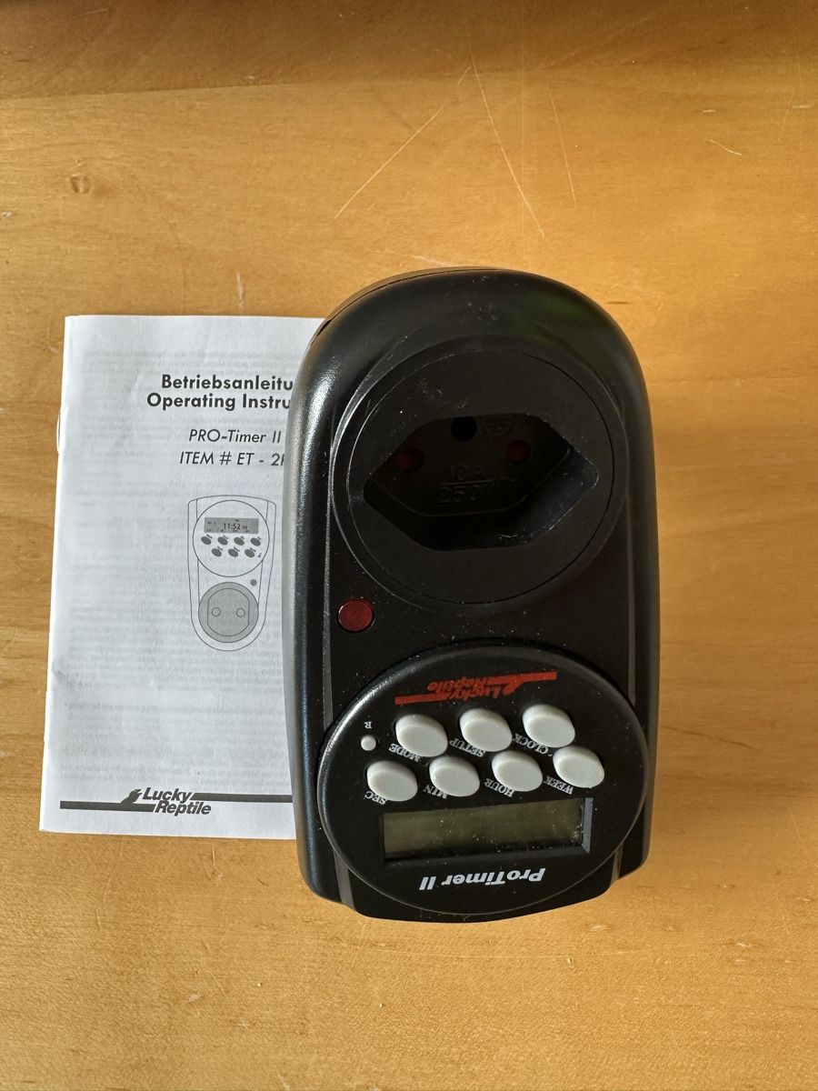 Componenti elettronici: Lucky Reptile Pro Timer II - neu! ET-2P-CH – Nuovo e nell'imballaggio originale da Effingen venduto da is5078 1