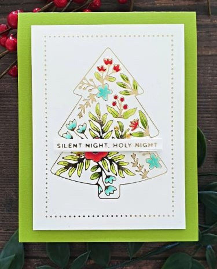 Sciablone: Spellbinders Hot Foil Plates & Dies  ** Blooming Tree ** – Nuovo e nell'imballaggio originale da Rubigen venduto da rofi100 6