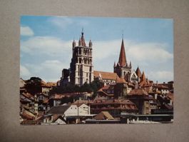 Ak Lausanne mit Kathedrale