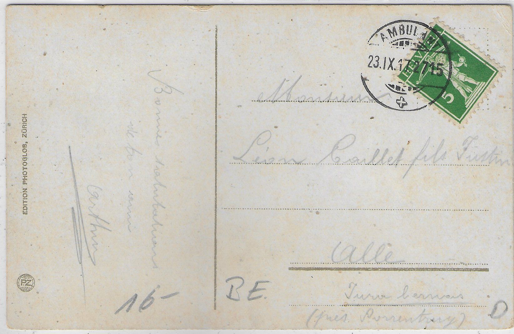 Cartoline postali: Meiringen - Generalansicht – Usato da Ettingen venduto da Kartenplanet 1