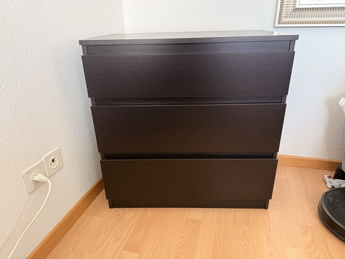 Cassettiere: Ikea Kullen Kommode 3 Schubladen, schwarz – Usato da Rheineck venduto da isa_kl9w 1