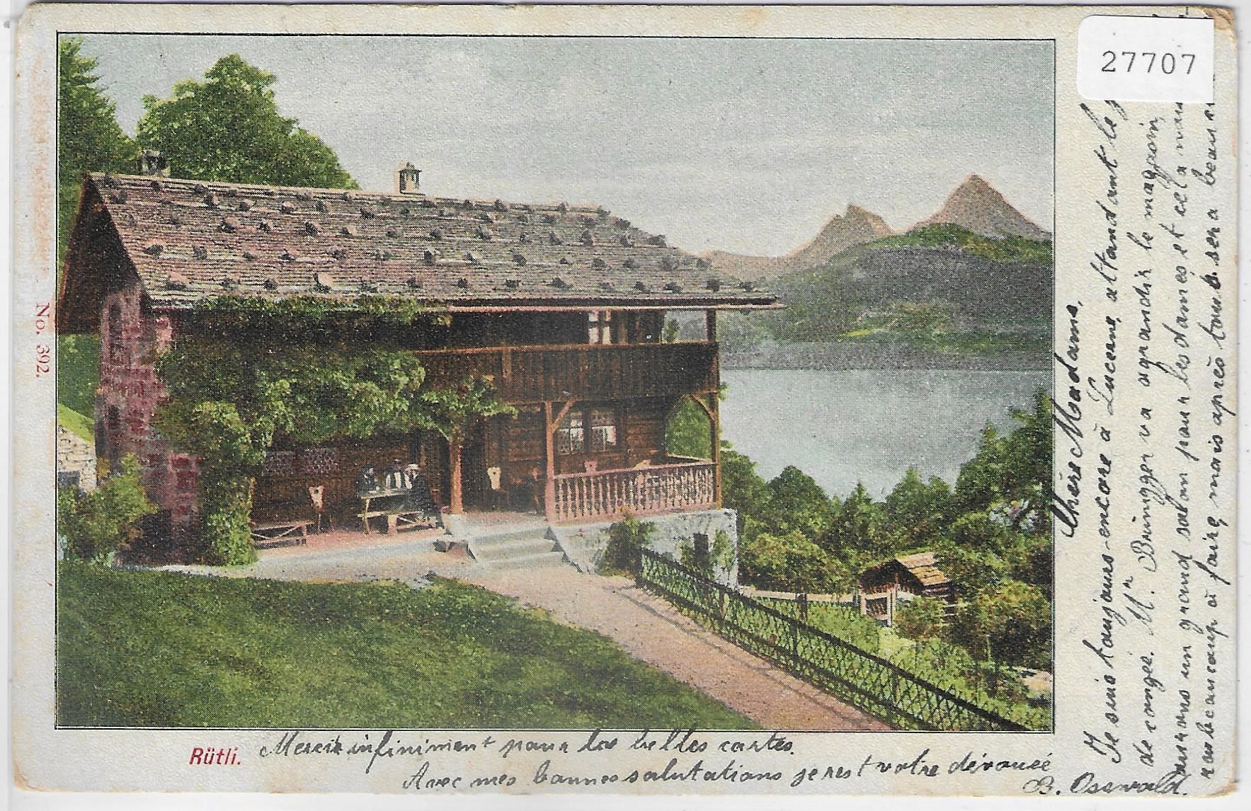 Ansichtskarten: Rütli 1900 – Gebraucht aus Ettingen von Kartenplanet