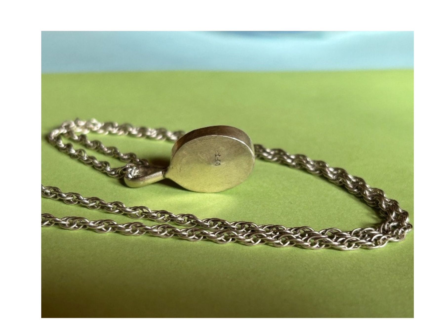 Catenine: Silberkette oval BLAU – Usato da Dittingen venduto da Bellevista 8