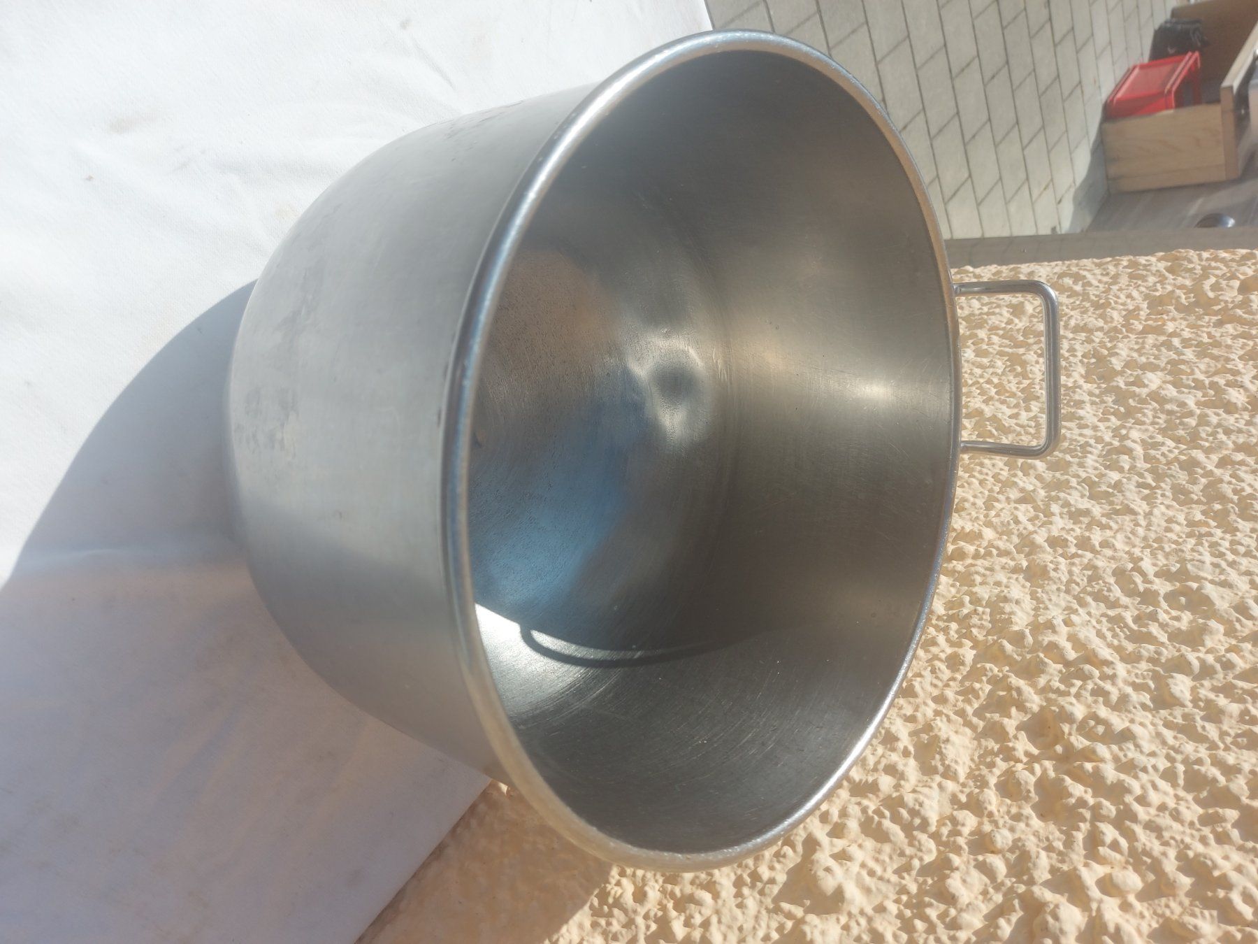 Ciotole: Grosse Chromstahlschüssel mit Griffen  35x28cm – Usato da Rheinau venduto da profitronic.shop 2