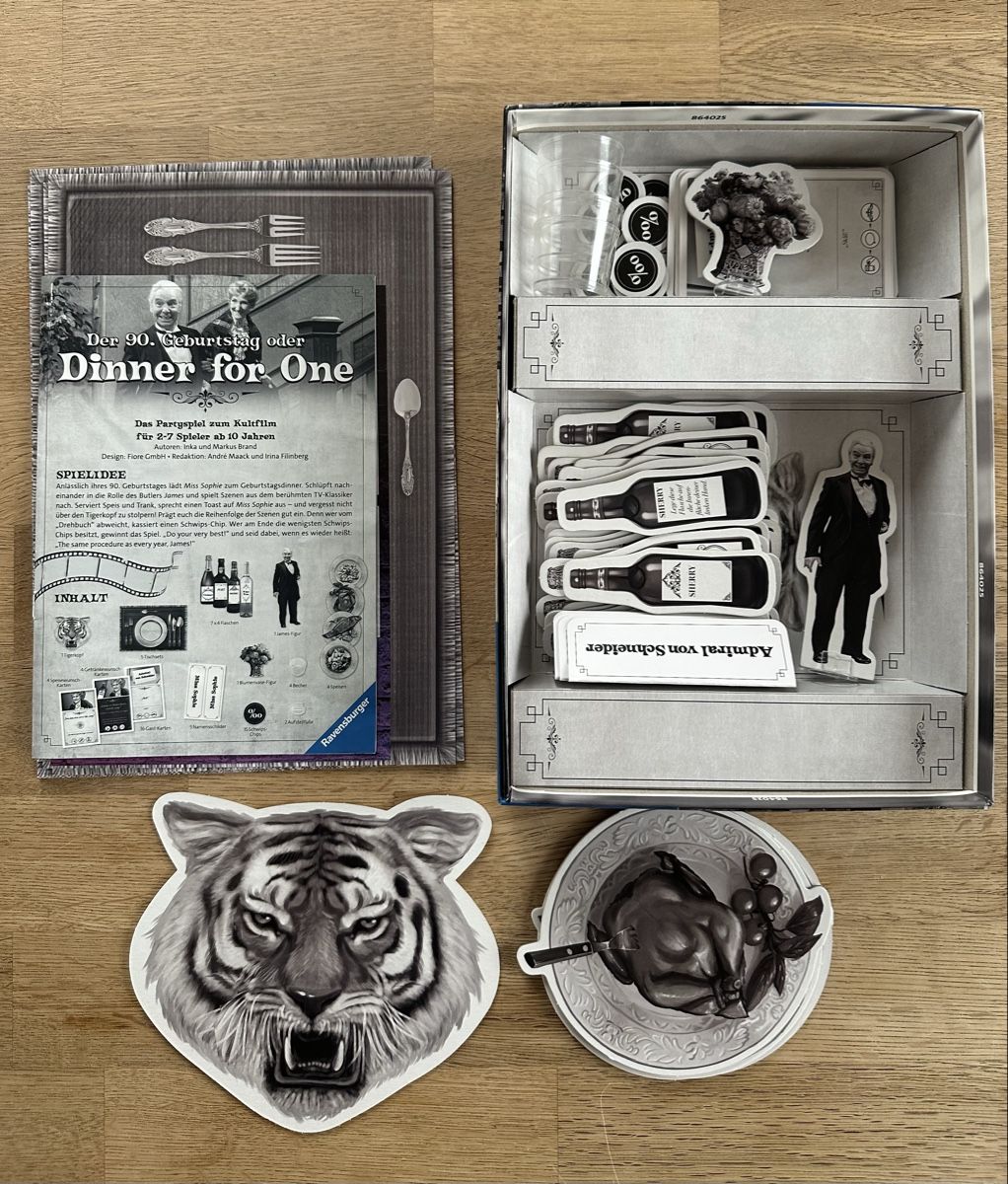 Ravensburger Giochi: Dinner for One - Das kultige Partyspiel – Usato da Zuzwil BE venduto da BulkBox 1
