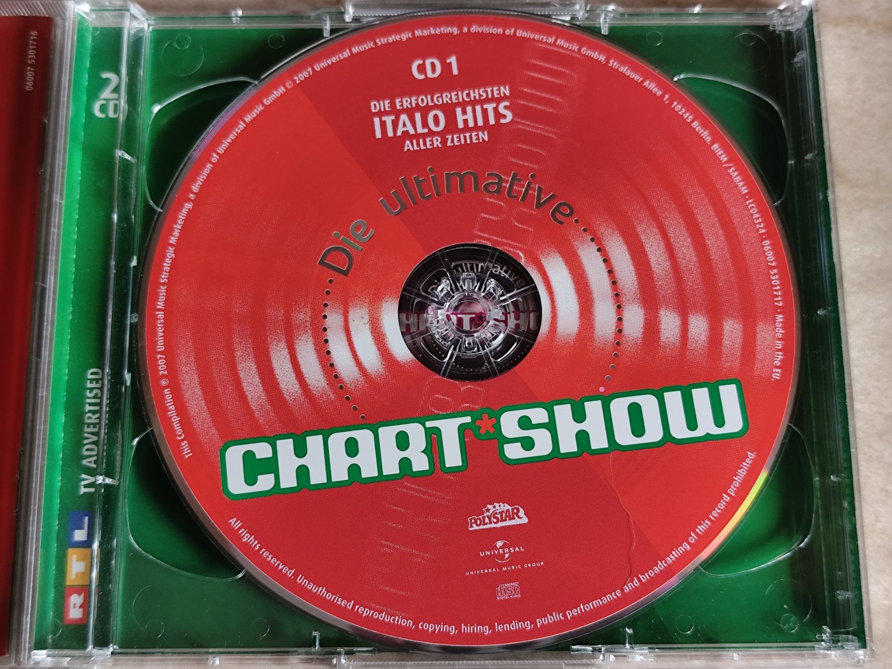 CD: ITALO HITS - DIE ULTIMATIVE CHART SHOW - Compilation 2007 – Usato da Ermenswil venduto da easyric 1