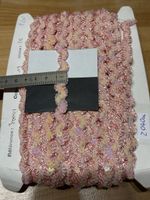 Textilband Bordüre mit Pailletten
