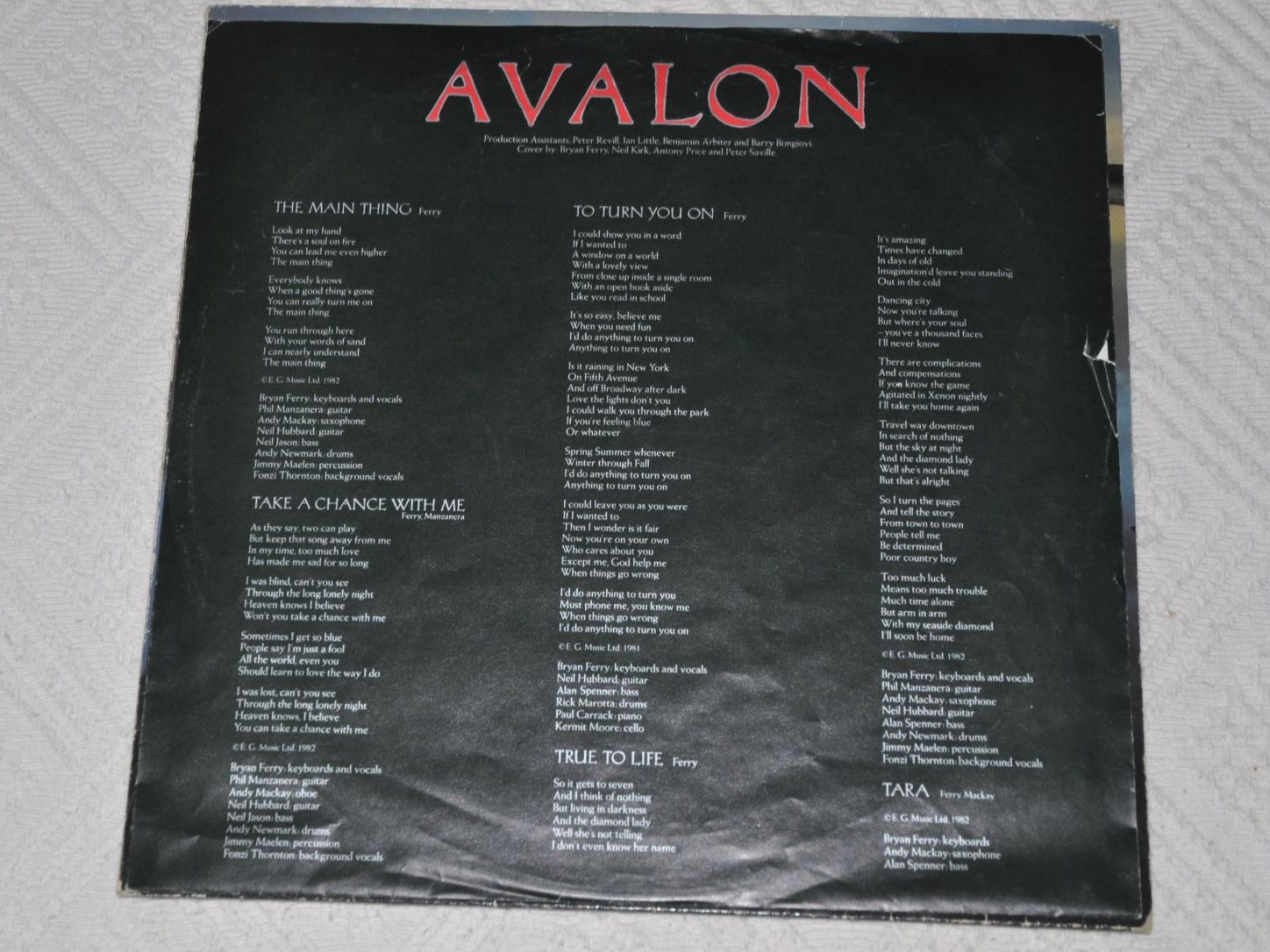 Schallplatten: LP Roxy Music - Avalon – Gebraucht aus Boll von Theodora15 2