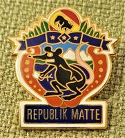 O906 - Pin Rebublik Matte Bern / Maus goldig