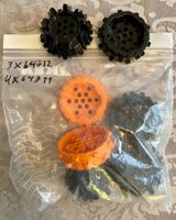 Lego 7 x Wheel Hard Plastic with Small Cleats