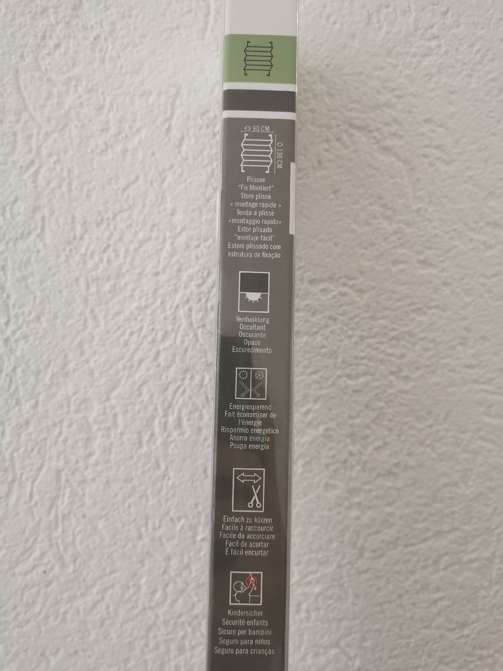 Vorhänge: KRONBORG Plissee Rollo Verdunklung 90 x 130 cm – Neu und originalverpackt aus Bertschikon Gossau von Andre675 2
