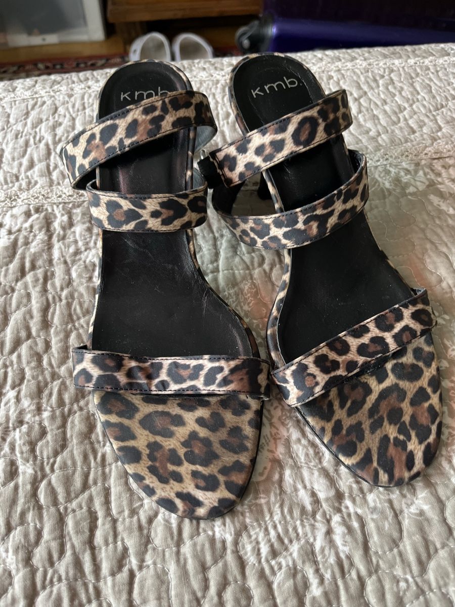 Scarpe da donna: Sandali maculati con tacco – Usato da Locarno venduto da cichita 1