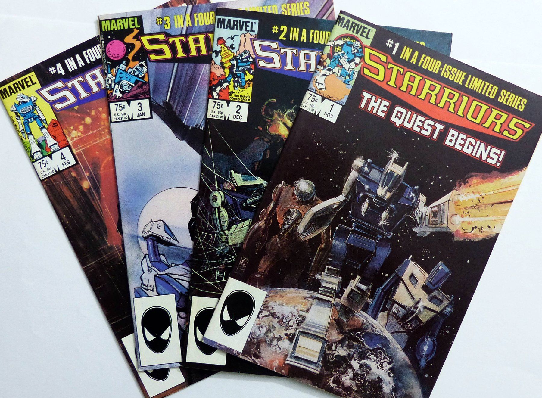 Fumetti: MARVEL STARRIORS ROBOTS PROTECTORS VS DESTRUCTORS SERIE 1984 – Usato da Lugano venduto da YouWantUS