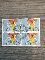 Briefmarken Helvetia Radfahrer 1983 - Viererblock Top!